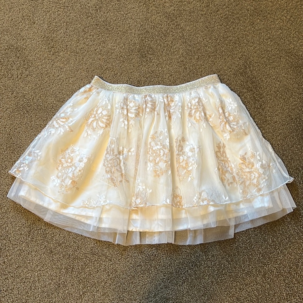 Kid’s Shimmery Floral Skort